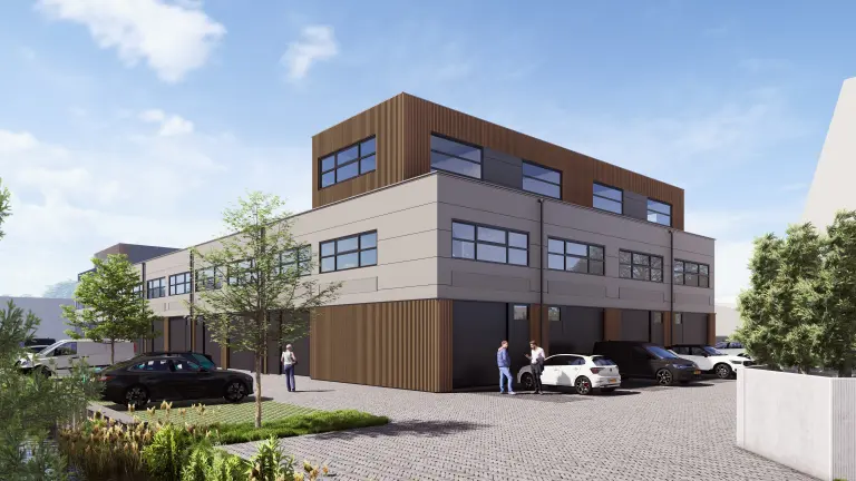 Moderne nieuwbouw bedrijfsunits in Alblasserdam